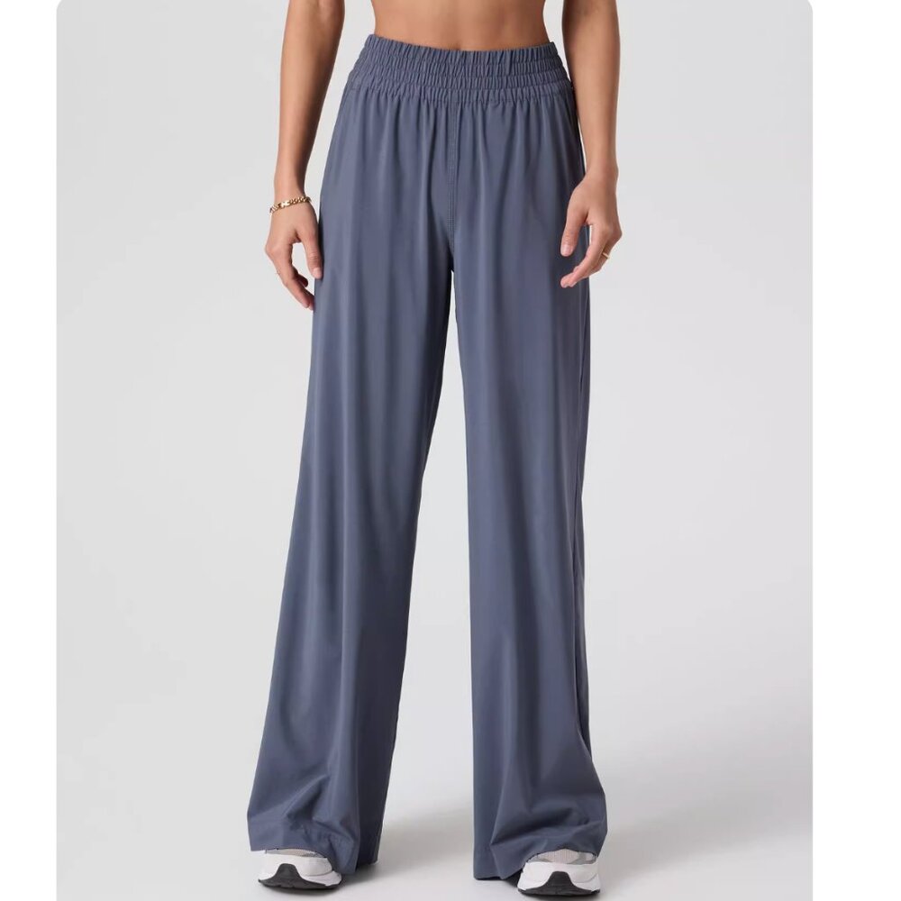 Vuori Women's Wide Leg Pants - Dark Gray - Picture 2 of 5